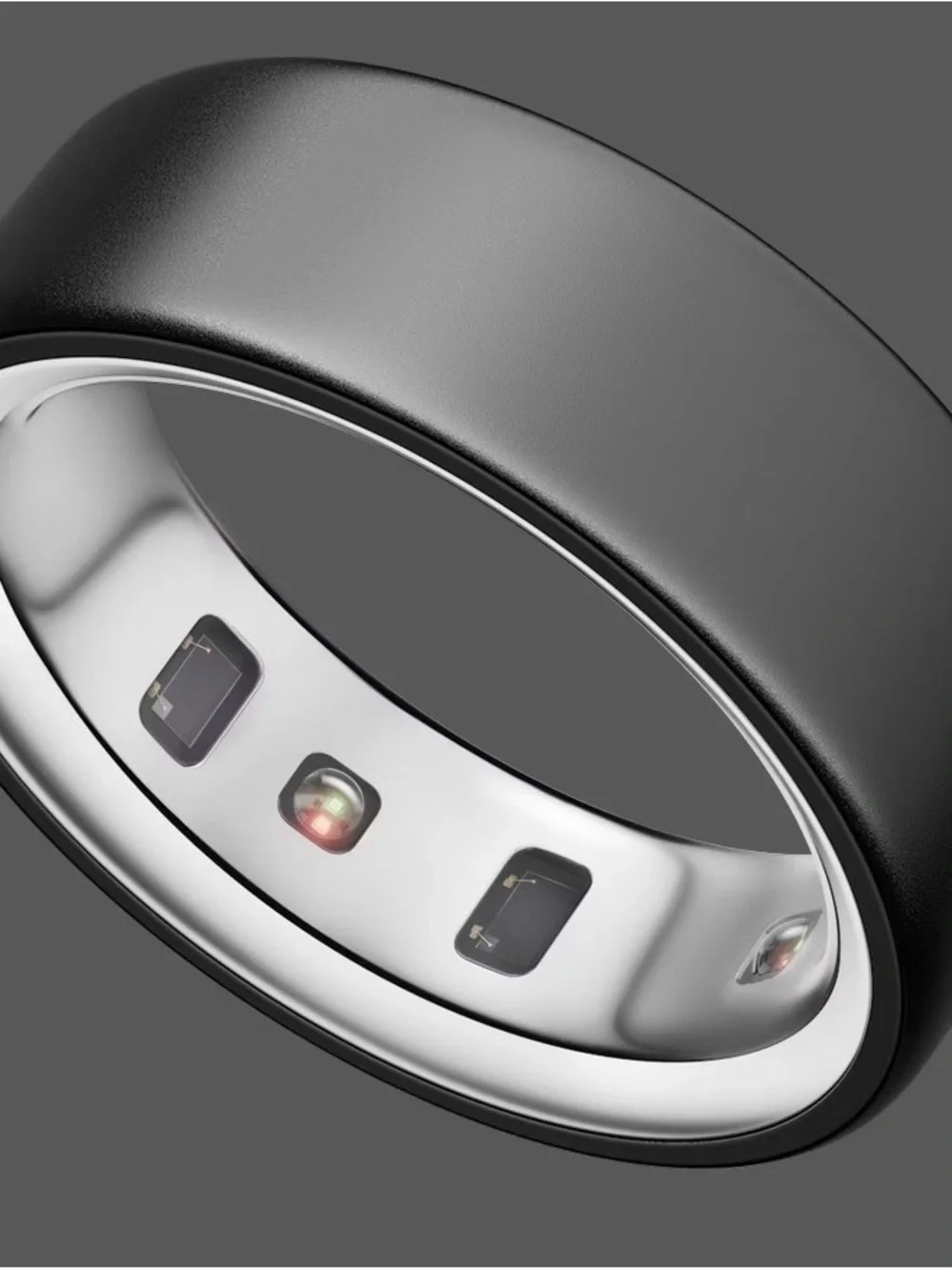 Discrete Black Smart Ring with Activity & Sleep Monitoring